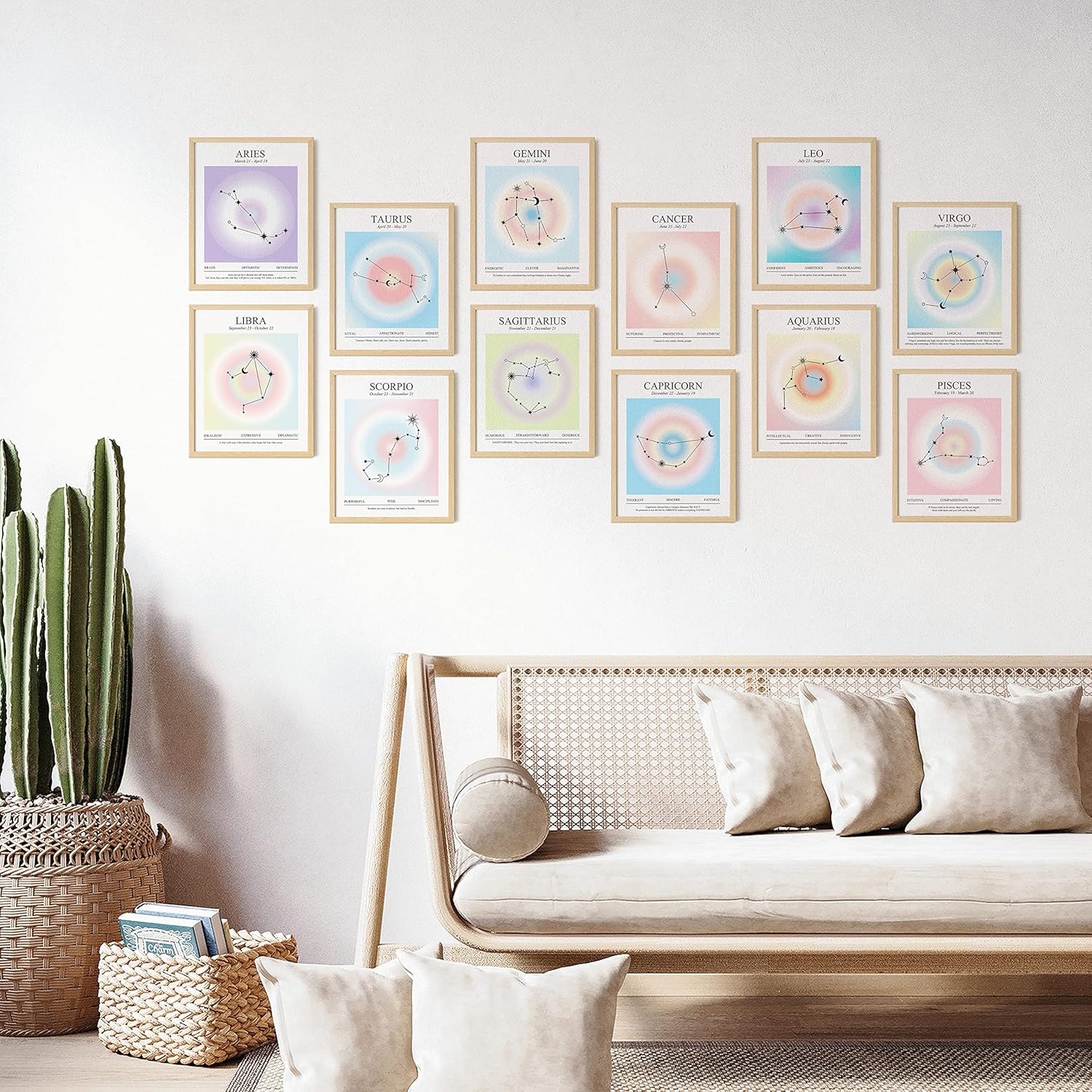 image97 Decor Vintage Zodiac Posters  Pisces Astrology Decor Spiritual Room Decor Aesthetic Pictures Leo Libra Zodiac Decor Astronomy Print Twelve Zodiac Bedroom Decorations 8x10 UNFRAMEDZodiac Poster