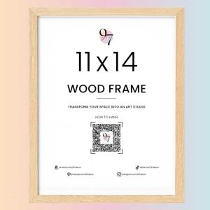 image97 Decor Beige 11x14 Picture Frame With Plexiglass  11x14 Wood Frame Beige Photo Frame 11x14 For Wall Hanging