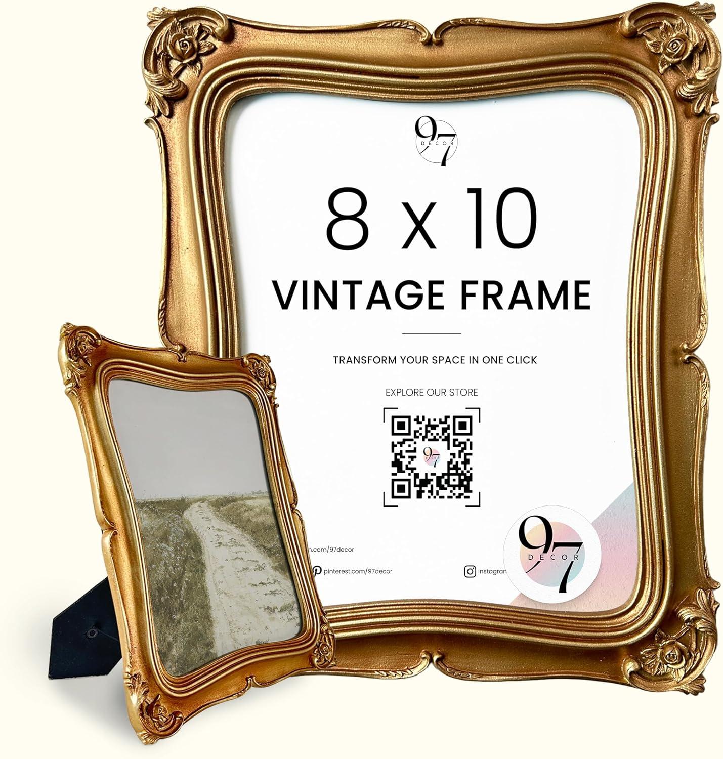 image97 Decor 5x7 Oval Picture Frame  Vintage 5x7 Picture Frame Gold Rustic 5 x 7 Gold Frames 5 By 7 Ornate Photo Frames For Tabletop And Wall HangingGolden Victorian
