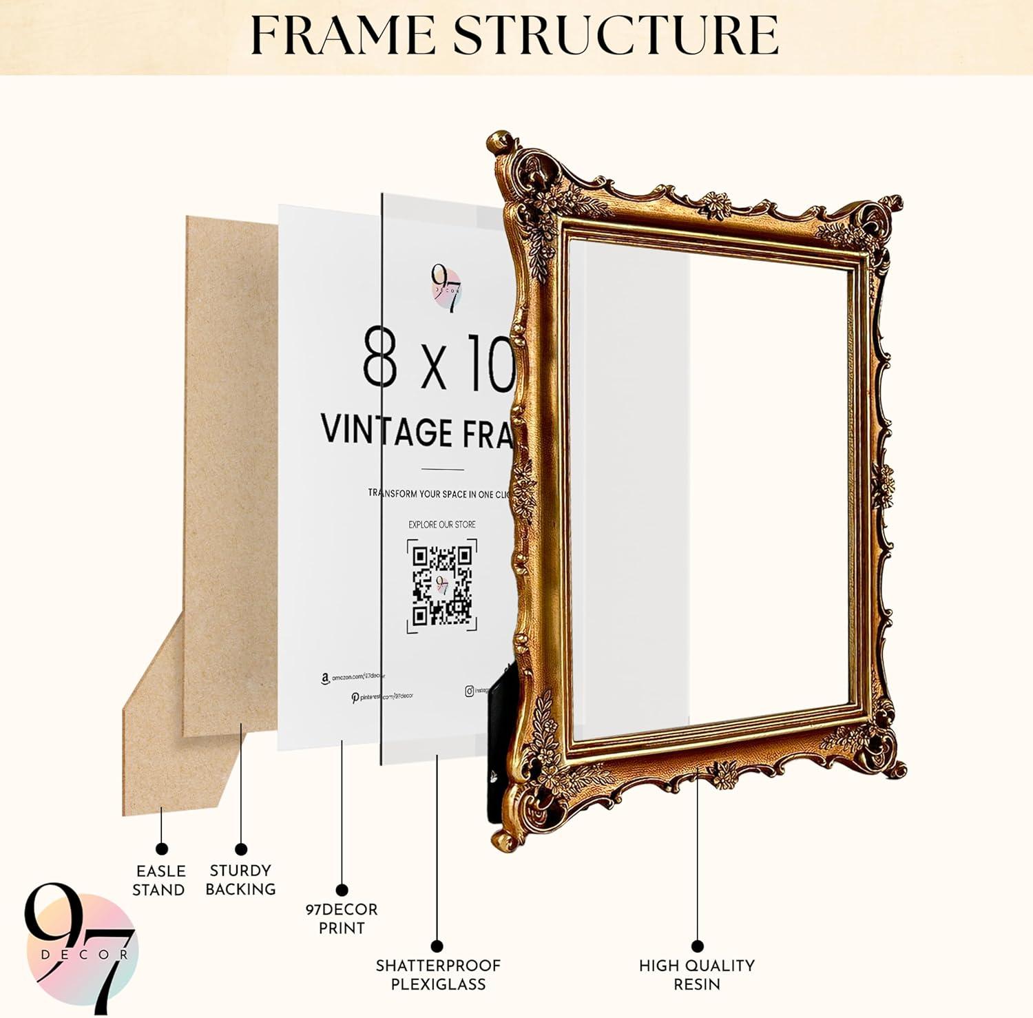 image97 Decor 5x7 Oval Picture Frame  Vintage 5x7 Picture Frame Gold Rustic 5 x 7 Gold Frames 5 By 7 Ornate Photo Frames For Tabletop And Wall HangingRoyal Rectangle