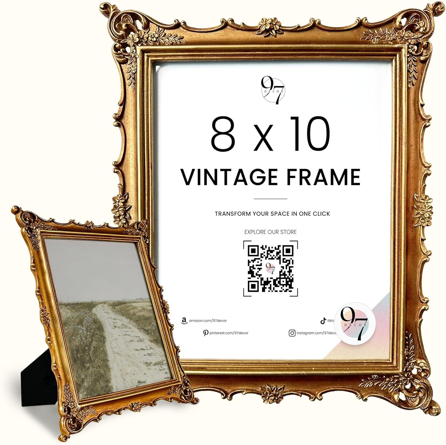 image97 Decor 5x7 Oval Picture Frame  Vintage 5x7 Picture Frame Gold Rustic 5 x 7 Gold Frames 5 By 7 Ornate Photo Frames For Tabletop And Wall HangingRoyal Rectangle