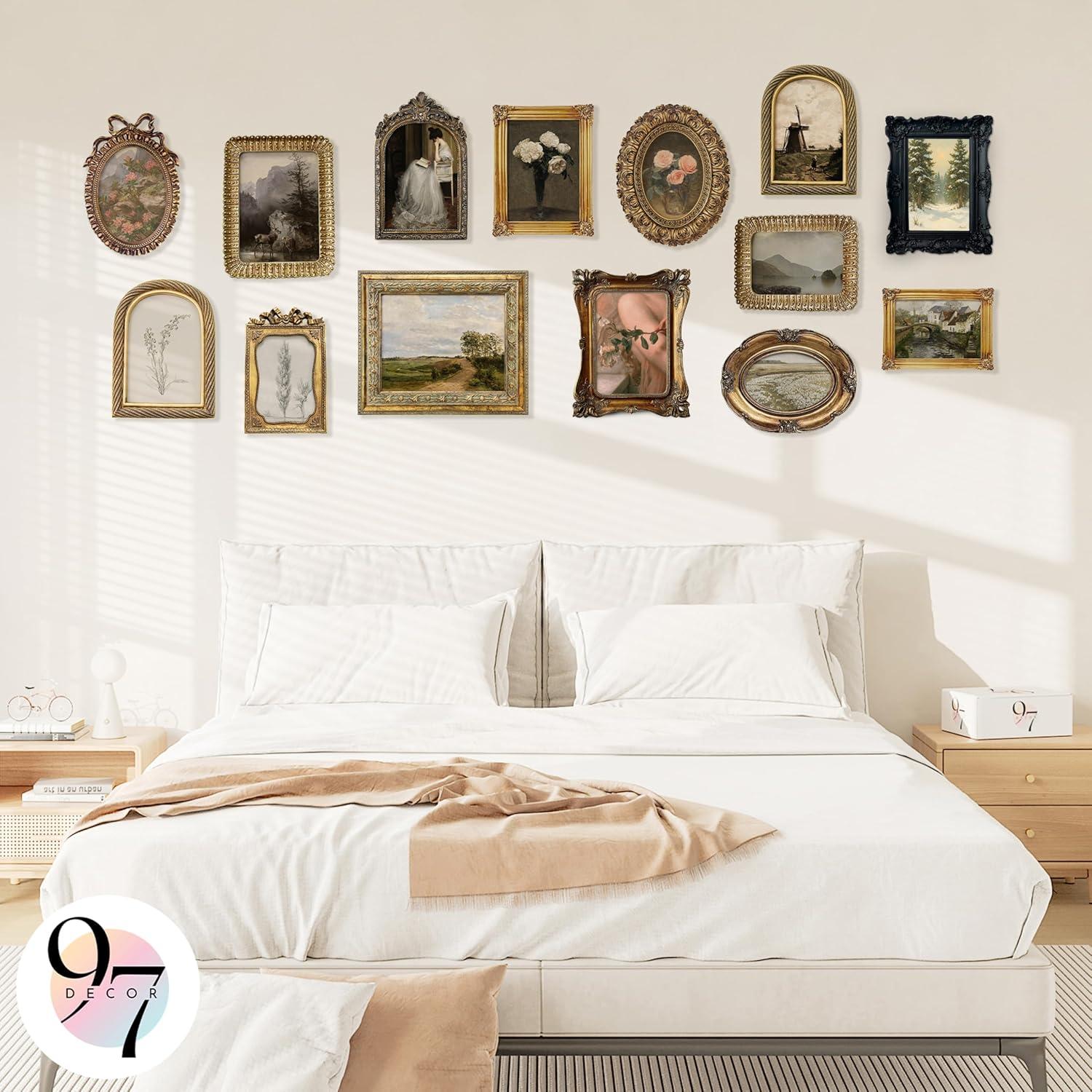 image97 Decor Black And Gold Vintage Picture Frames 4x6  Vintage Oval Picture Frame 4x6 Elegant 4 X 6 Antique Frame With Glass Front For Photo Display Tabletop And Wall MountingRoyal Rectangle