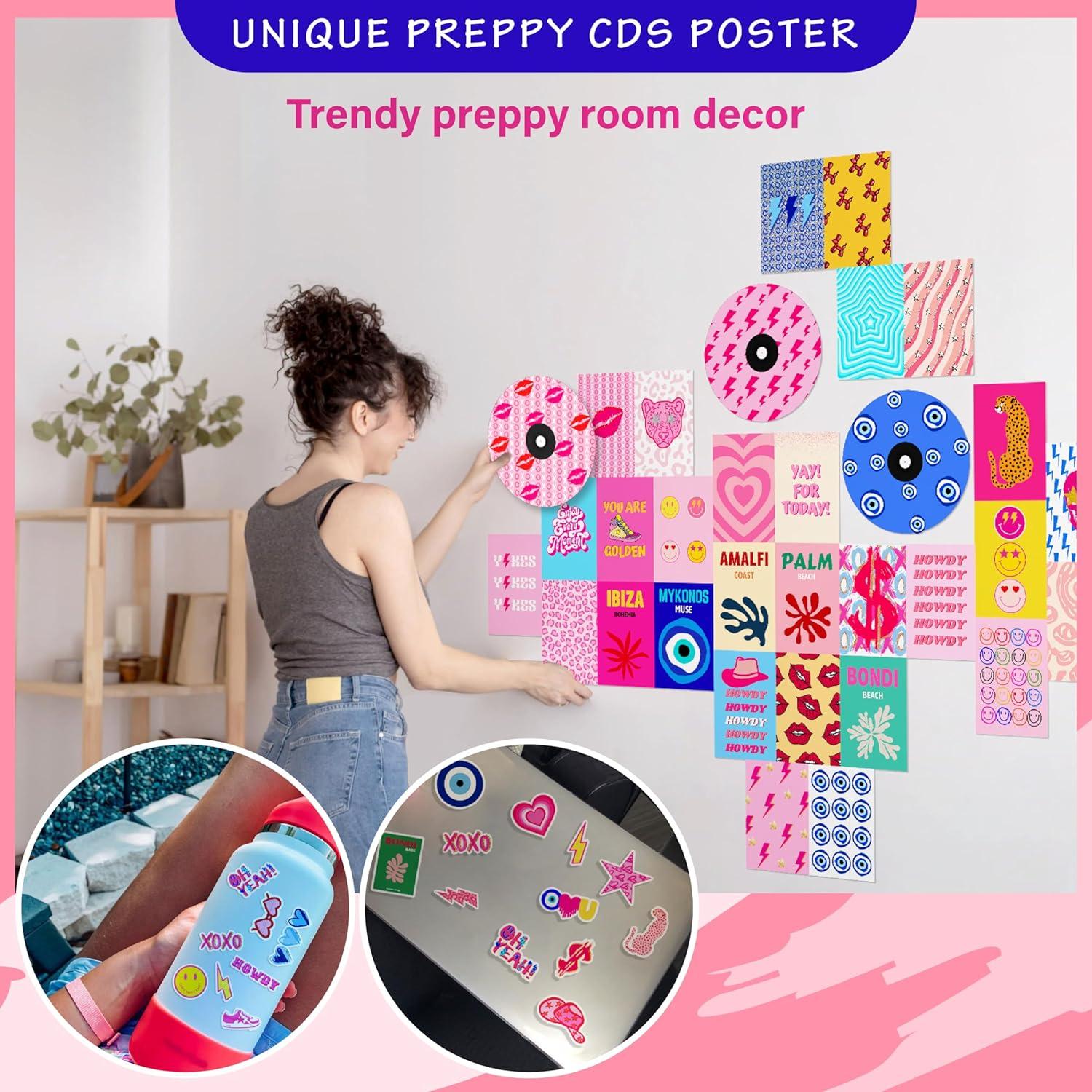 image97 Decor Colorful Preppy Room Decor  Hot Pink And Orange Preppy Posters For Room Aesthetic Maximalist Decor Preppy Pictures For Wall Quirky Wall Decor For Bedroom Teen Girl Dorm 8x10 UnframedPreppy Dorm