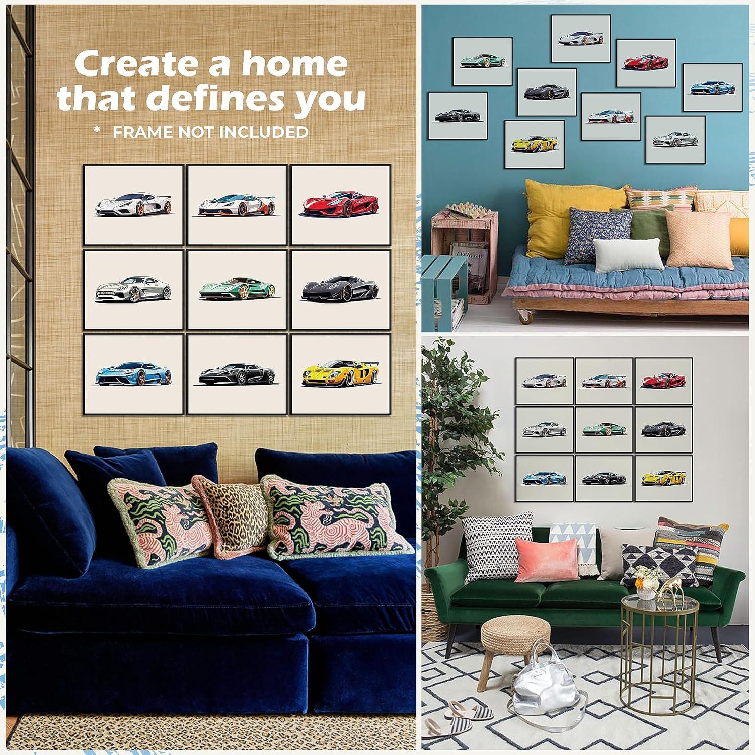 image97 Decor Construction Room Decor For Boys  Vintage Tractor Kids Wall Art Nursery Truck Prints Car Picture Vehicle Poster Toddler Boy Room Decoration For Bedroom 8x10 UnframedModern Cars 6x8x10