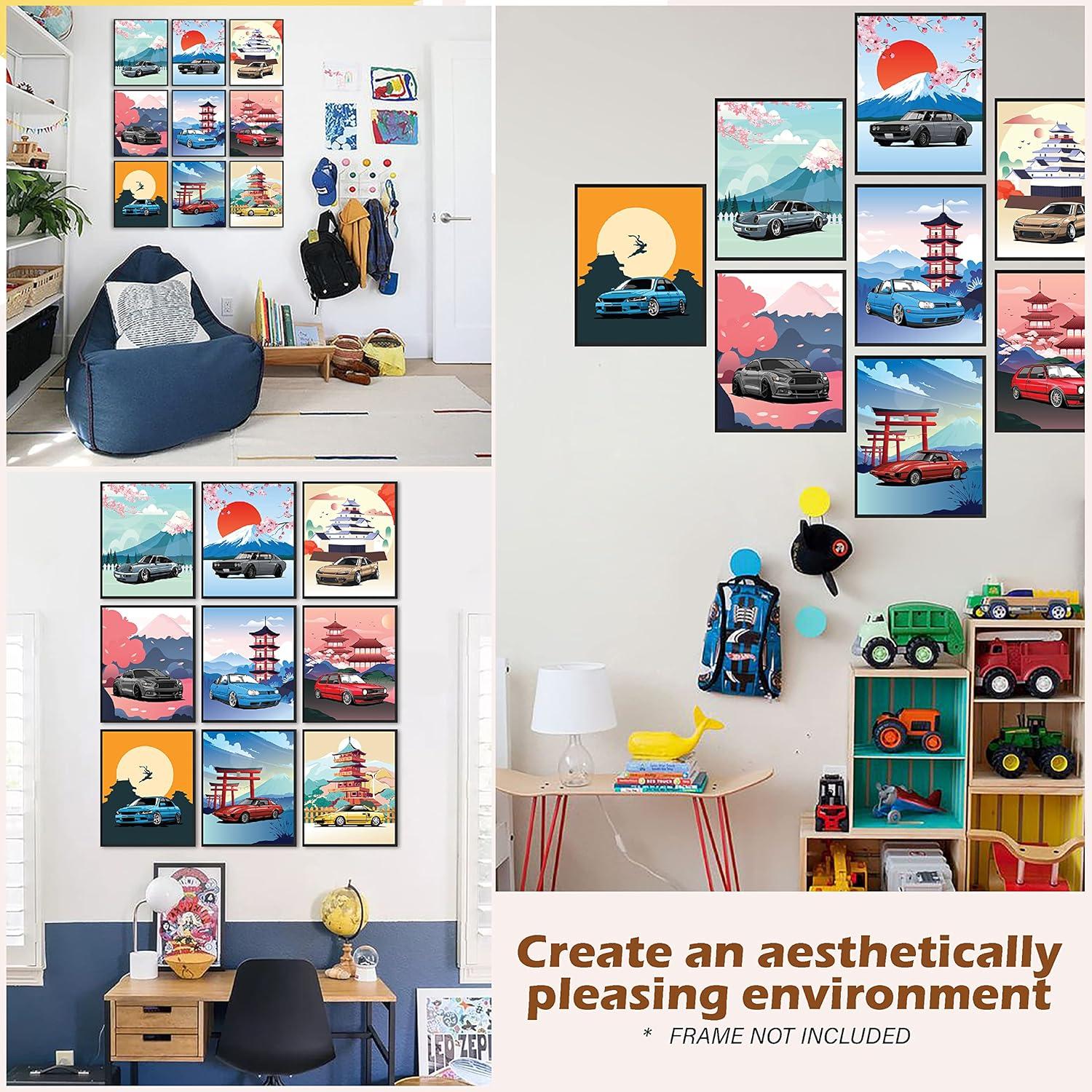 image97 Decor Construction Room Decor For Boys  Vintage Tractor Kids Wall Art Nursery Truck Prints Car Picture Vehicle Poster Toddler Boy Room Decoration For Bedroom 8x10 UnframedOrient Cars Art 9x8x10