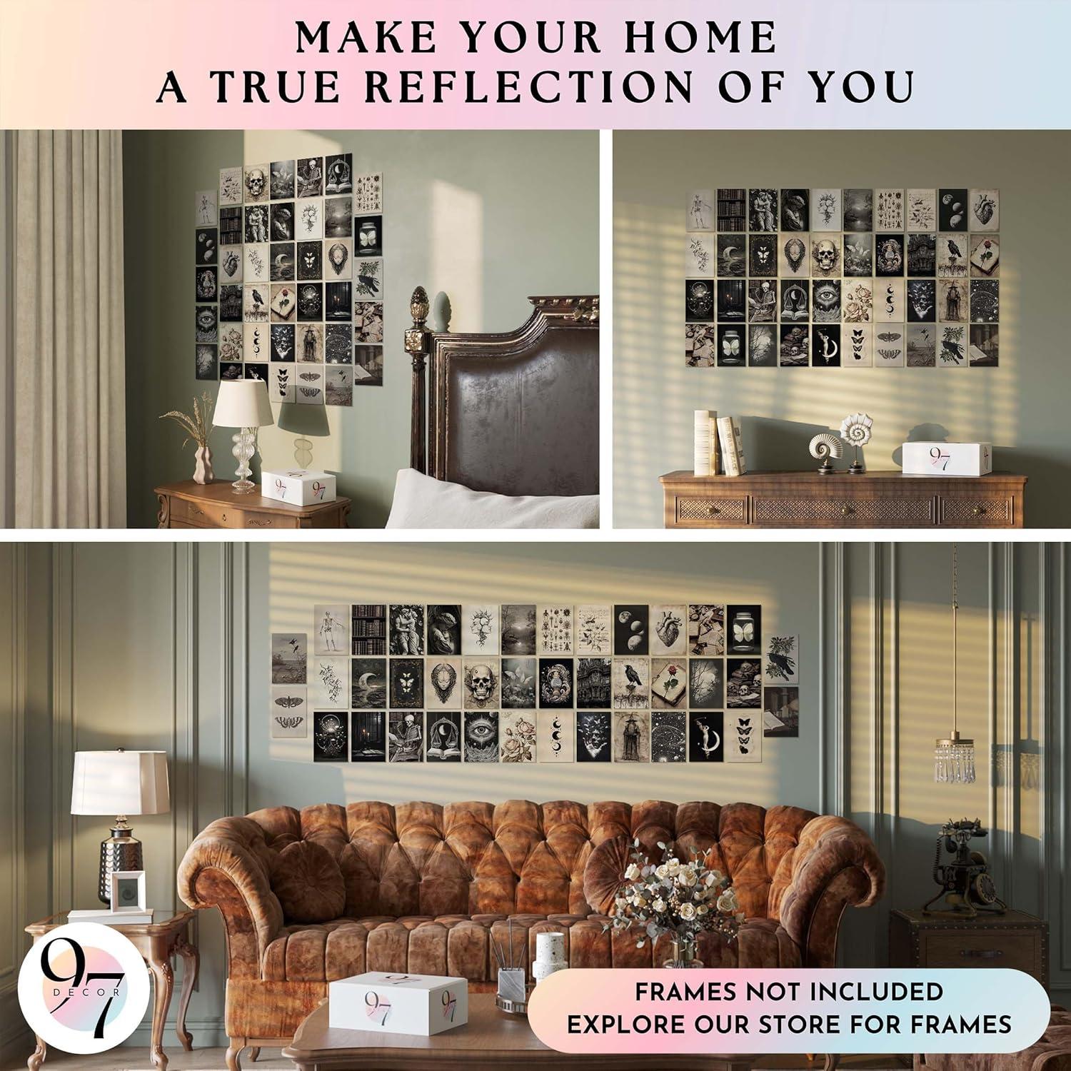 image97 Decor Cute Ghost Decor  Vintage Halloween Wall Art Prints Ghost Pictures Wall Decors Dark Spooky Poster For Room Aesthetic Pictures Halloween Decorations Indoor 2025 For Home Bedroom UnframedDark Academia
