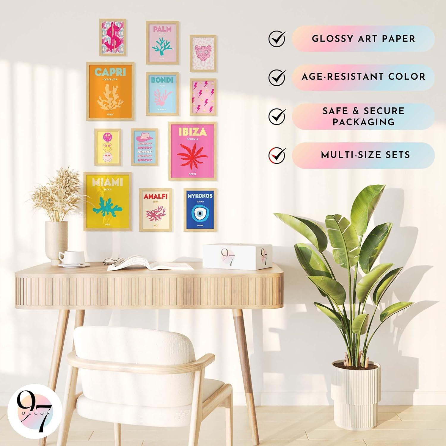 image97 Decor Cute Preppy Room Decor Aesthetic  40pcs Coastal Preppy Collage Kit Colorful Preppy Posters For Teen Girls Room Preppy Beach Room Decor Summer Travel Wall Art Prints Dorm Decorations 4x6Preppy Gx8x10