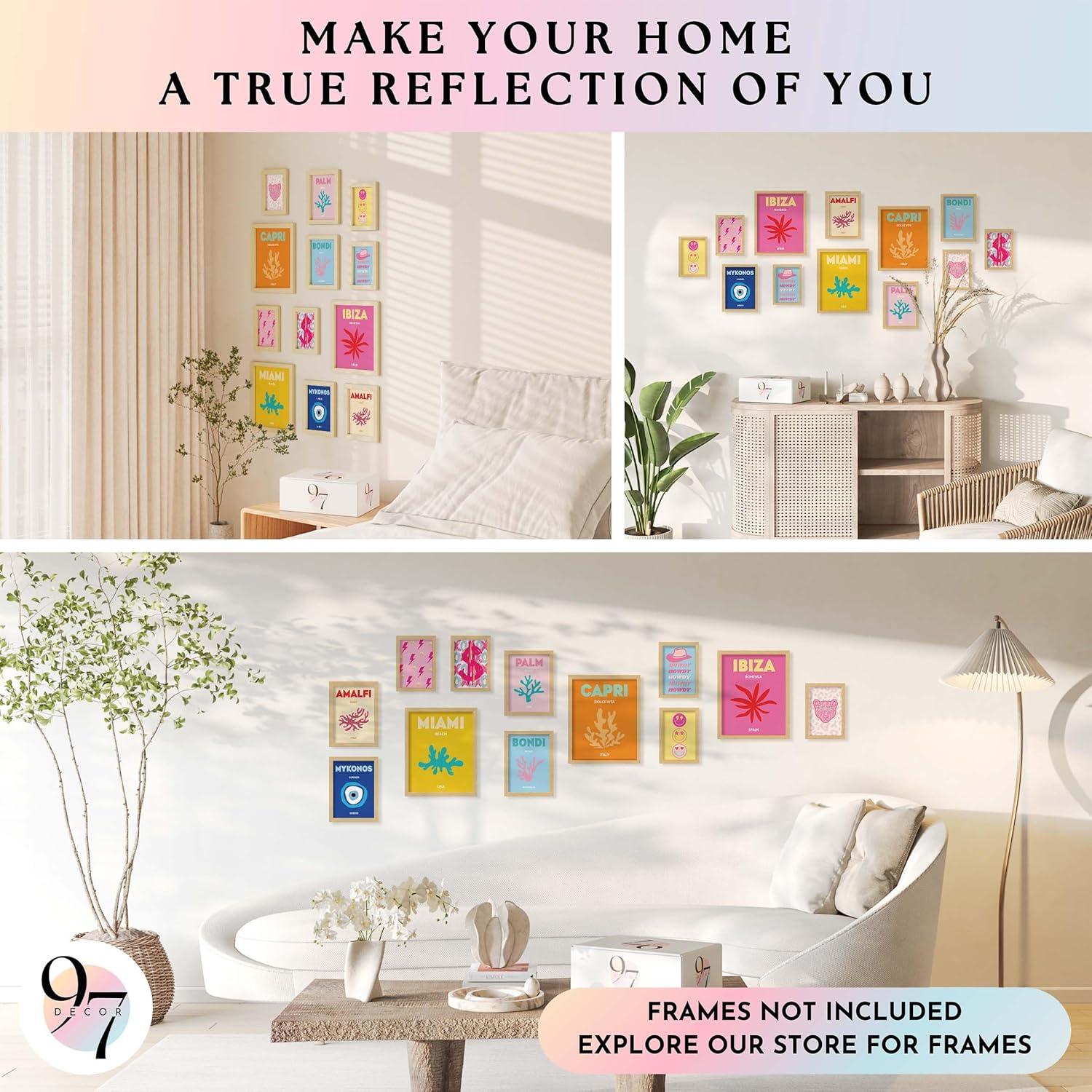 image97 Decor Cute Preppy Room Decor Aesthetic  40pcs Coastal Preppy Collage Kit Colorful Preppy Posters For Teen Girls Room Preppy Beach Room Decor Summer Travel Wall Art Prints Dorm Decorations 4x6Preppy Gx8x10