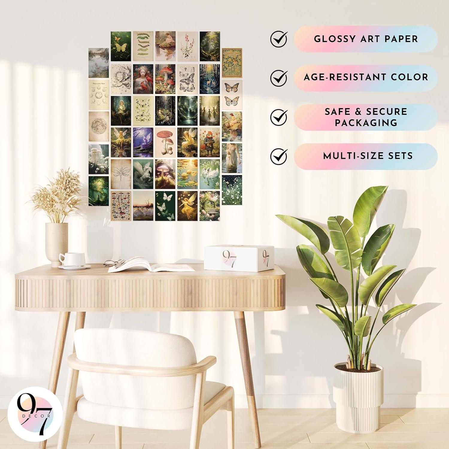 image97 Decor Goblincore Room Decor  Goblin Core Posters For Room Aesthetic Pictures Cottage Core Wall Art Prints Earthy Mushroom Collage Fantasy Nature Decorations For Bedroom Dorm UnframedFairycore 40x4x6