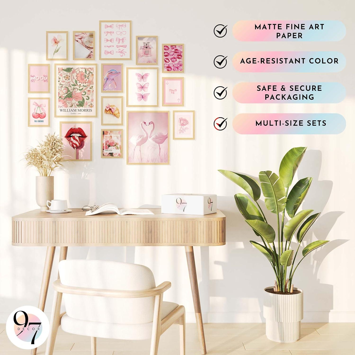 image97 Decor LARGE 11x14 Pink Coquette Room Decor Aesthetic  Vintage Coquette Wall Decor Cute Coquette Posters For Girls Dorm Decorations Girly Wall Art Prints Bow Pictures For Bedroom UnframedElegant Coquette Gx11x14