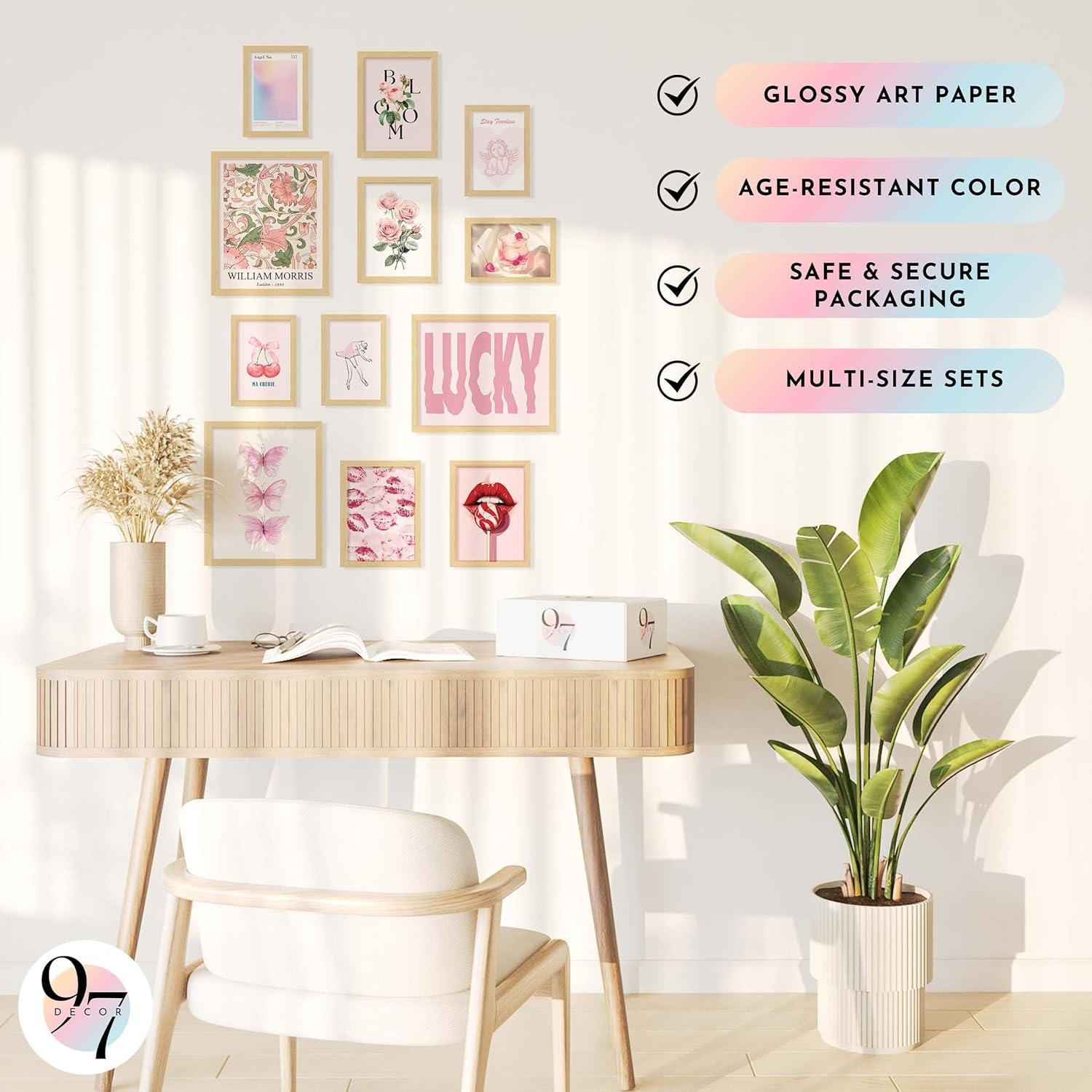 image97 Decor LARGE 11x14 Pink Coquette Room Decor Aesthetic  Vintage Coquette Wall Decor Cute Coquette Posters For Girls Dorm Decorations Girly Wall Art Prints Bow Pictures For Bedroom UnframedCoquette Gx8x10
