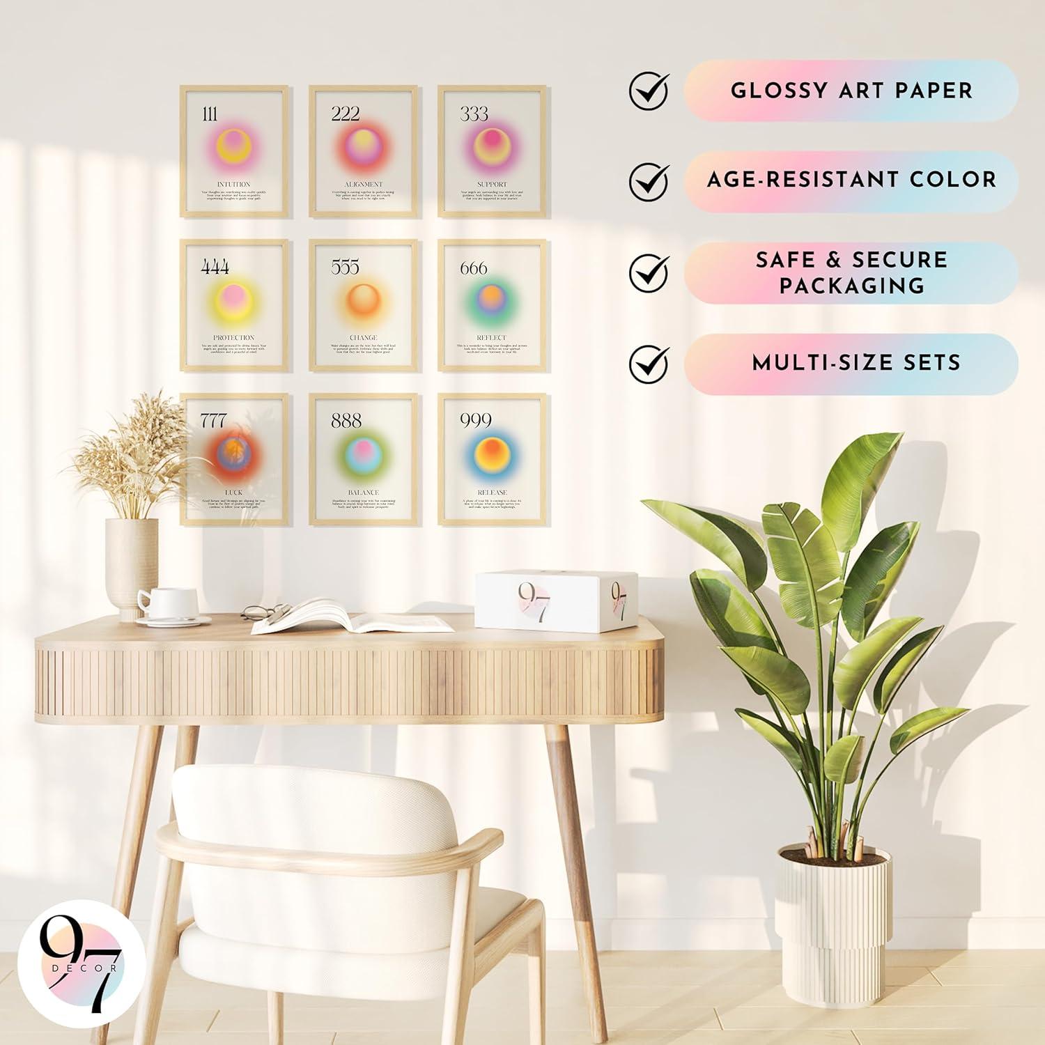 image97 Decor Pink Coquette Room Decor Aesthetic  Vintage Wall Decor Cute Posters for Girls Dorm Decorations Girly Wall Art Prints Pink Pictures for Bedroom 8x10 UnframedAngel Number 9x8x10