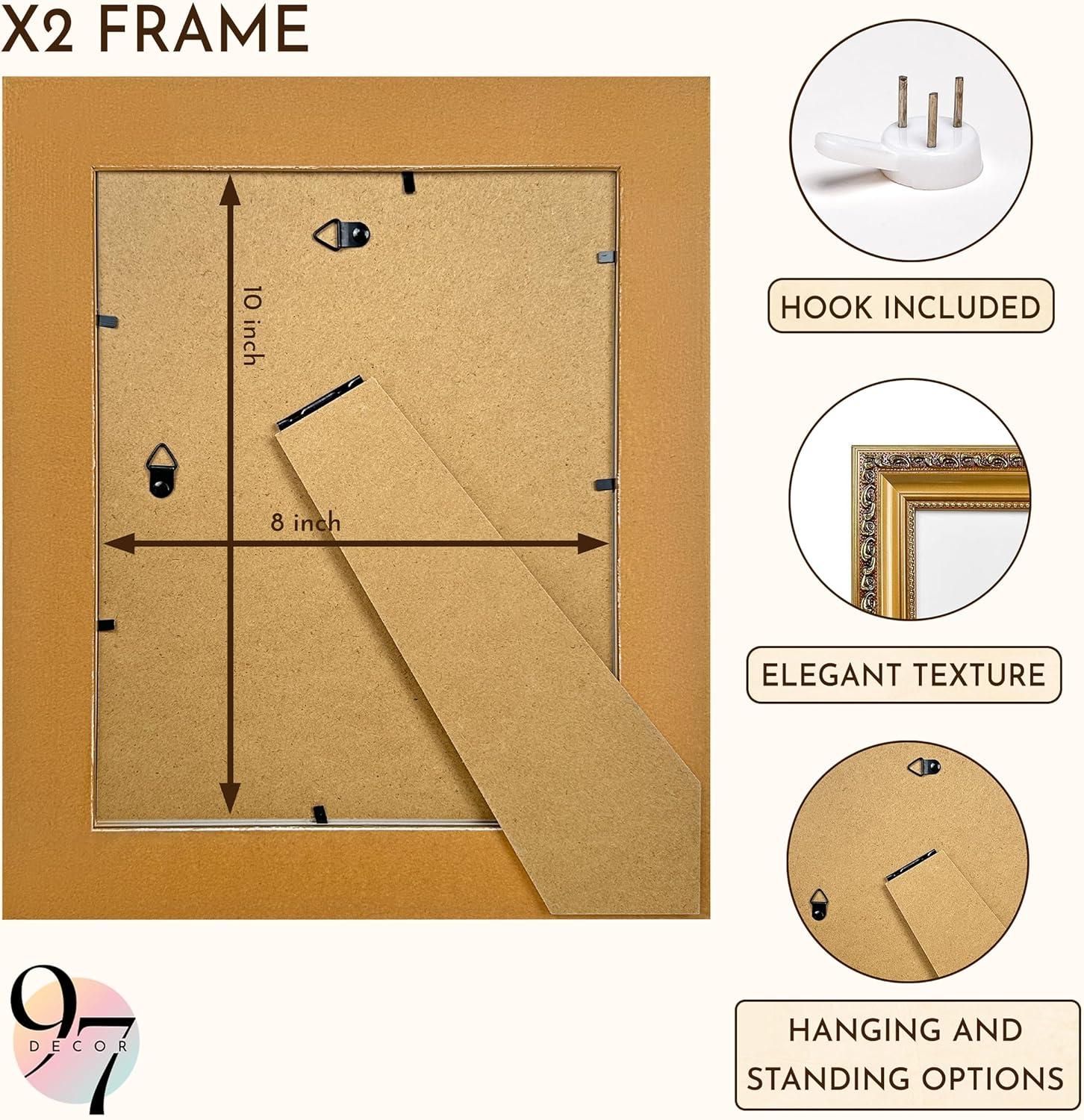 image97 Decor Rustic 5x7 Gold Picture Frame Gold Vintage Frame 5x7 Antique Golden Photo Frames 5 By 7 Picture Frame Ornate Frames For Tabletop And Wall HangingPS Gold Frame