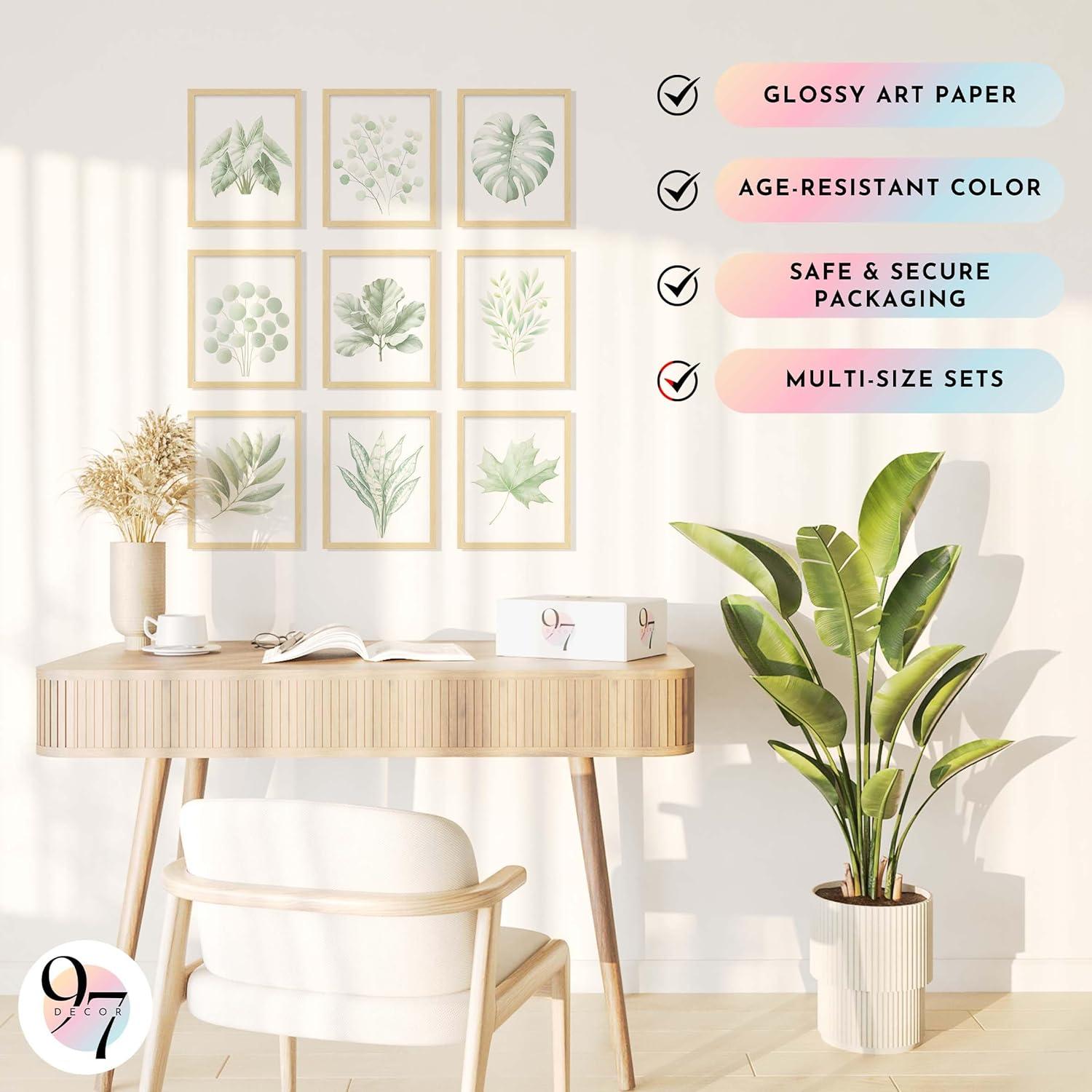 image97 Decor Vintage Botanical Wall Art  Greenery Plant Posters For Room Aesthetic Retro Green Plant Pictures Wall Decor Vintage Botanical Prints For Home Bedroom Office Decorations 8x 10 UnframedBotanical Minimalist 9x8x10