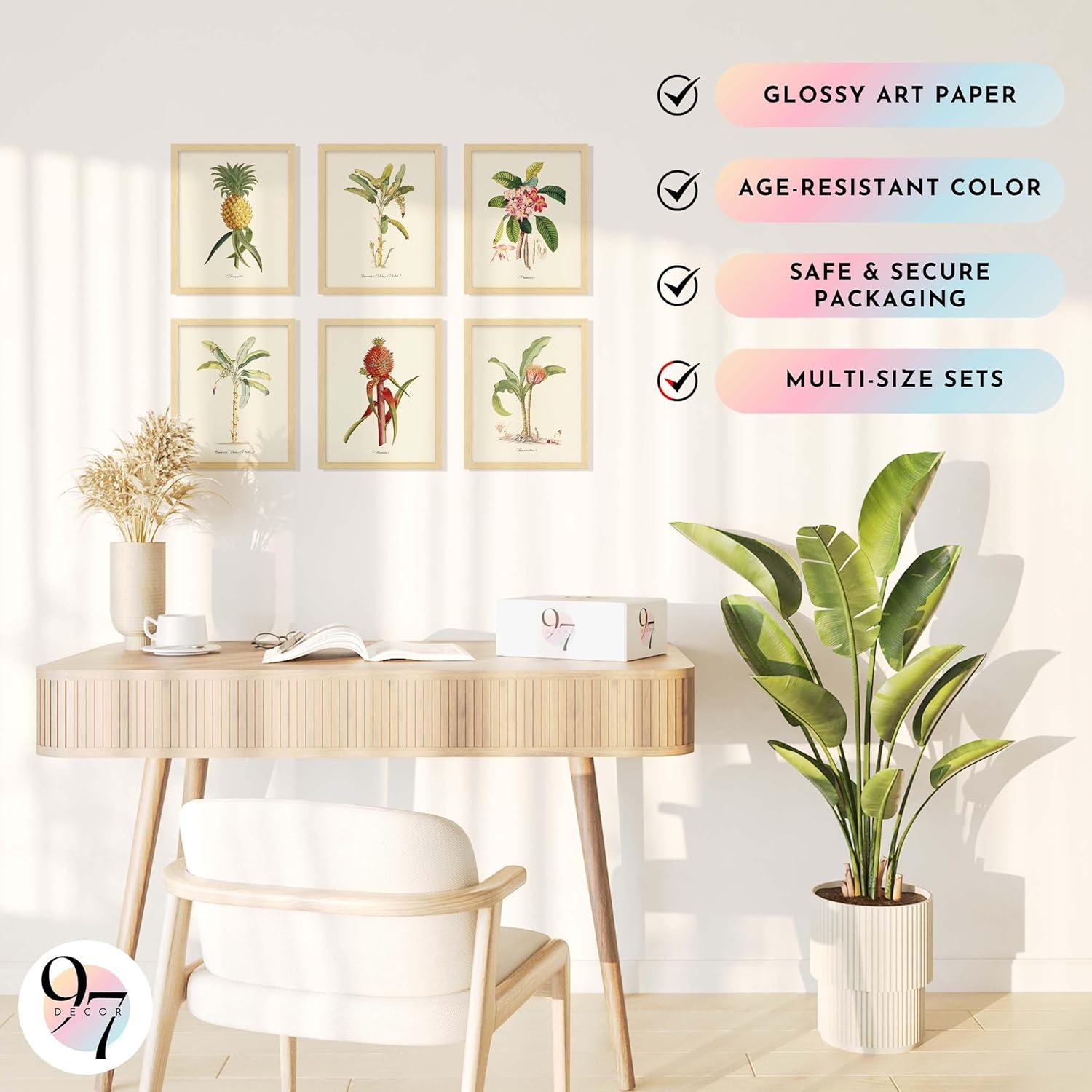 image97 Decor Vintage Botanical Wall Art Decor  Plant Posters For Room Aesthetic Vintage Botanical Prints Nature Wall Decor Floral Pictures Butterfly Bird Art For Home Bedroom Decoration 8x10 UnframedMinimalist Botanical 6x8x10