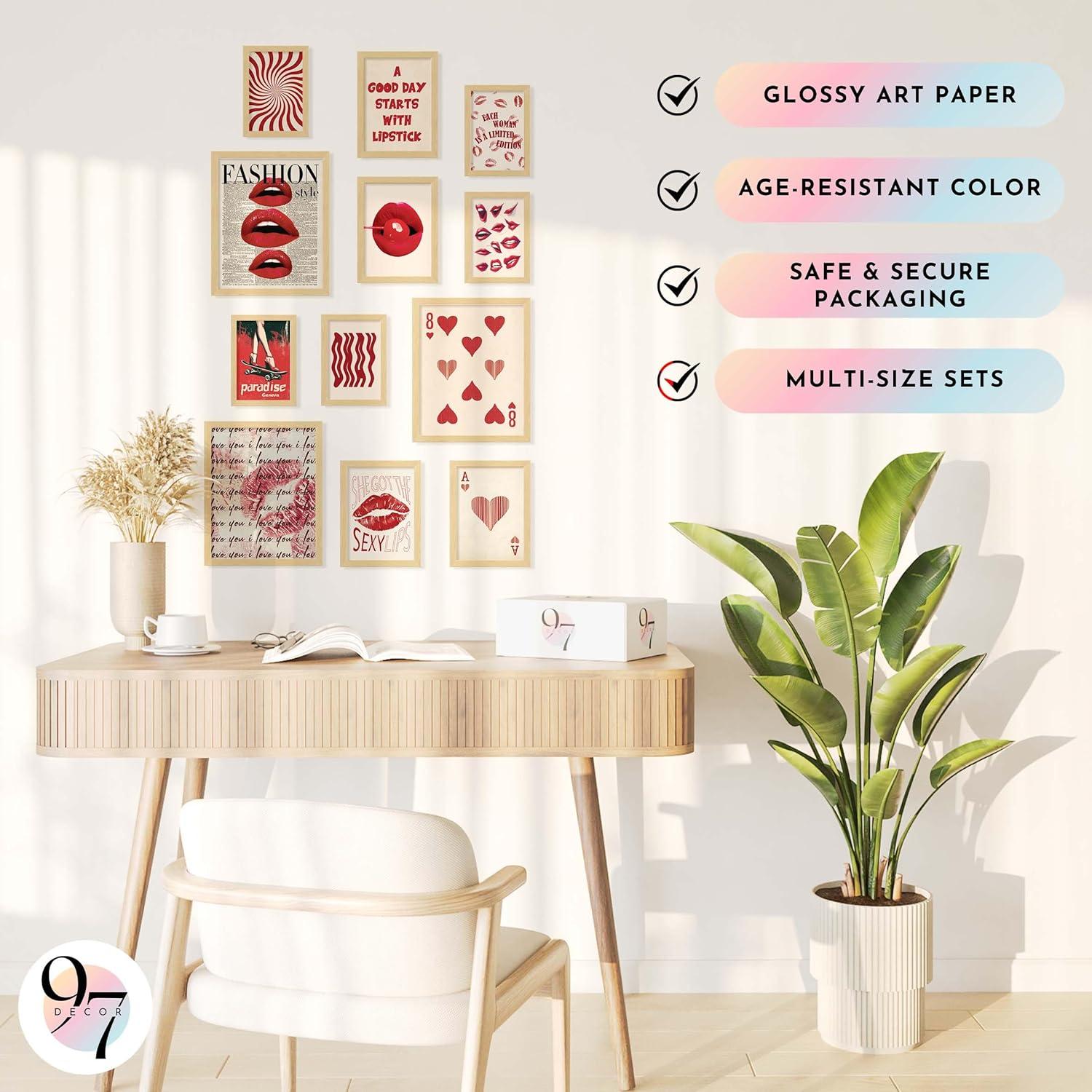 image97 Decor Vintage Downtown Girl Room Decor  Y2k Posters For Room Aesthetic Pictures Cute Y2k Room Decor 2000s Prints Retro Red Wall Art For Teen Girls College Dorm Bedroom Decorations UnframedDowntown Minimalist 8x10