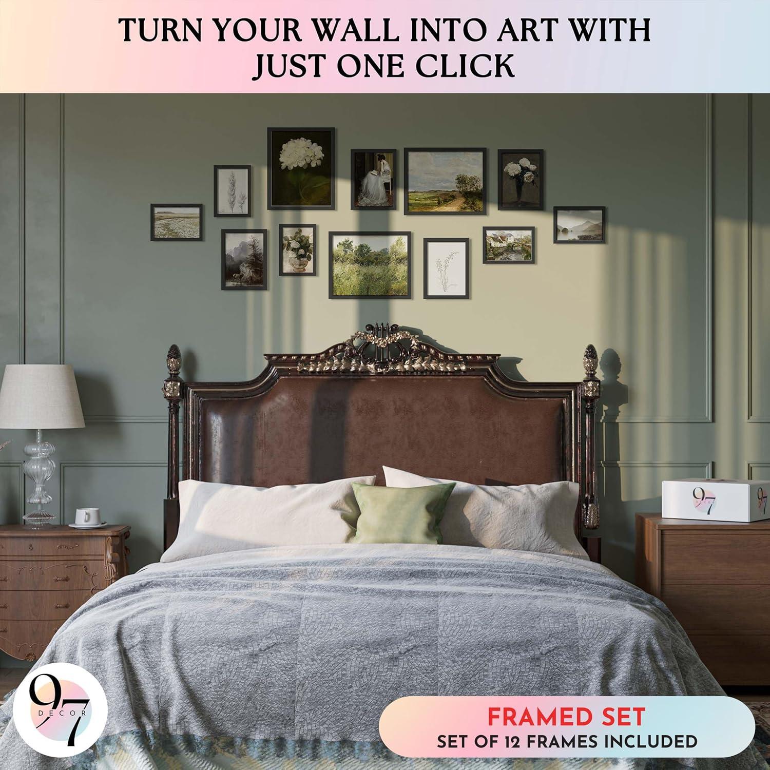 image97 Decor Vintage FRAMED Wall Art  Framed Vintage Wall Art Prints Landscape Prints For Wall Decor Botanical Paintings For Home Bedroom BLACK FRAMEBLACK FRAMED