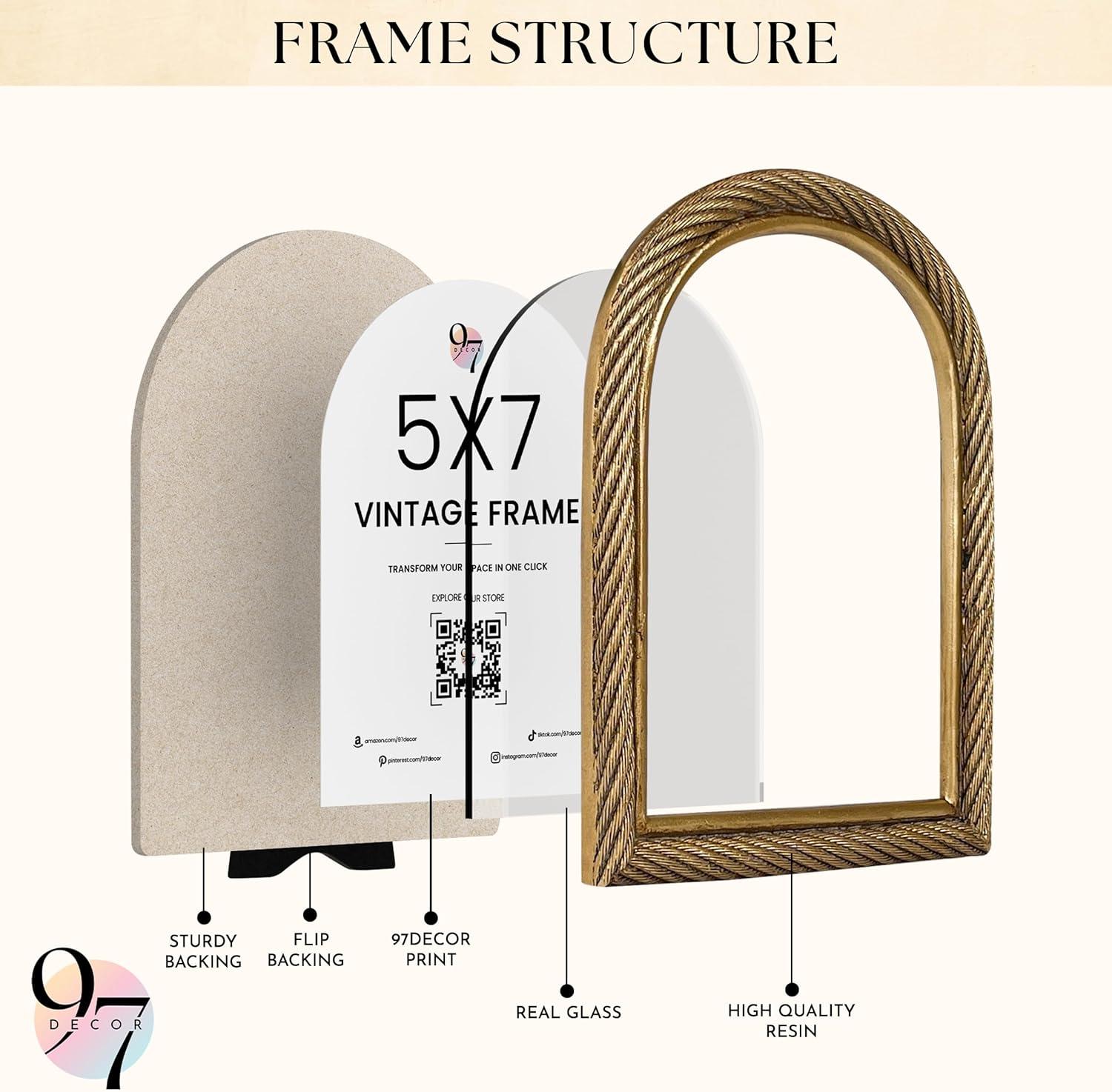 image97 Decor Vintage Gold Picture Frames 5x7  Fancy Gold Vintage Picture Frames 5x7 Cute Golden Ornate Frame 5 X 7 Decorative Antique Frame 5 By 7 For Tabletop And Wall Hanging Antique Wall DecorAntique Arch