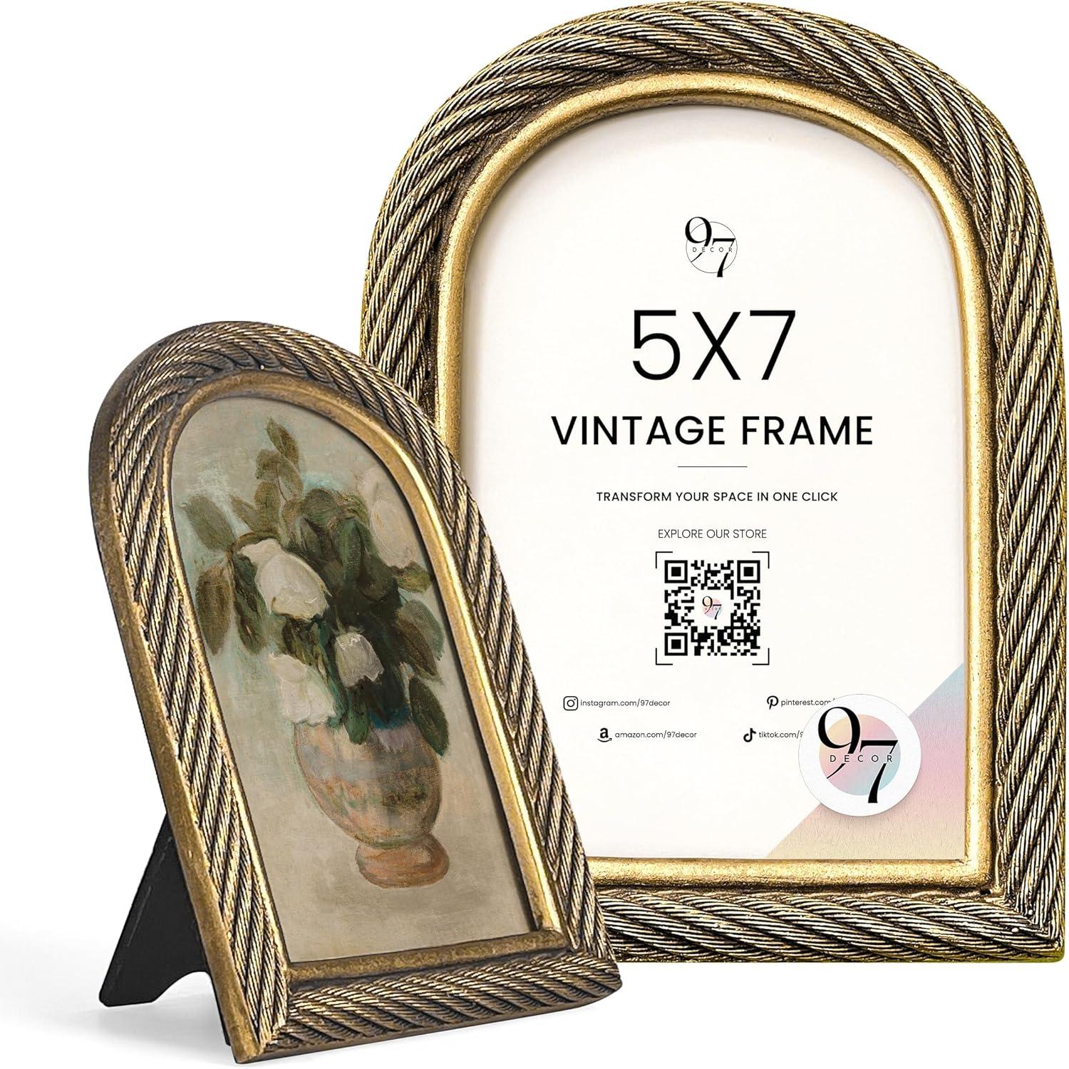 image97 Decor Vintage Gold Picture Frames 5x7  Fancy Gold Vintage Picture Frames 5x7 Cute Golden Ornate Frame 5 X 7 Decorative Antique Frame 5 By 7 For Tabletop And Wall Hanging Antique Wall DecorAntique Arch