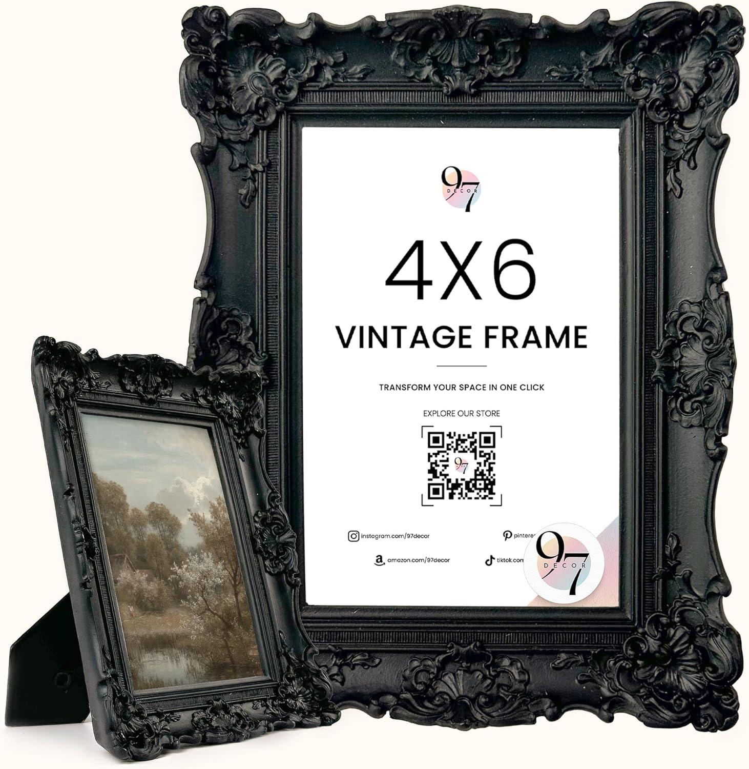 image97 Decor Vintage Picture Frames 5x7  Gold 5x7 Picture Frame Vintage Style Ornate 5 x 7 Frames for Pictures Antique 5 By 7 Frame For Tabletop And Wall Hanging Antique Wall DecorBlack Vintage