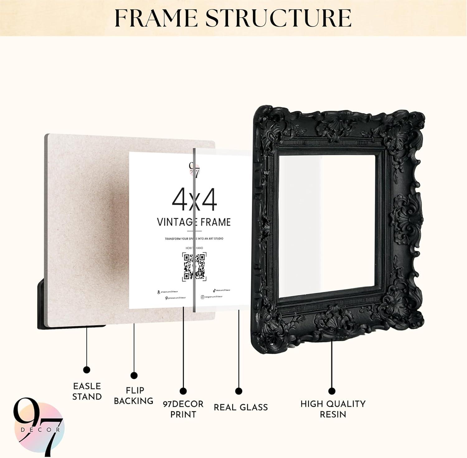 image97 Decor Vintage Picture Frames 5x7  Gold 5x7 Picture Frame Vintage Style Ornate 5 x 7 Frames for Pictures Antique 5 By 7 Frame For Tabletop And Wall Hanging Antique Wall DecorBlack Vintage