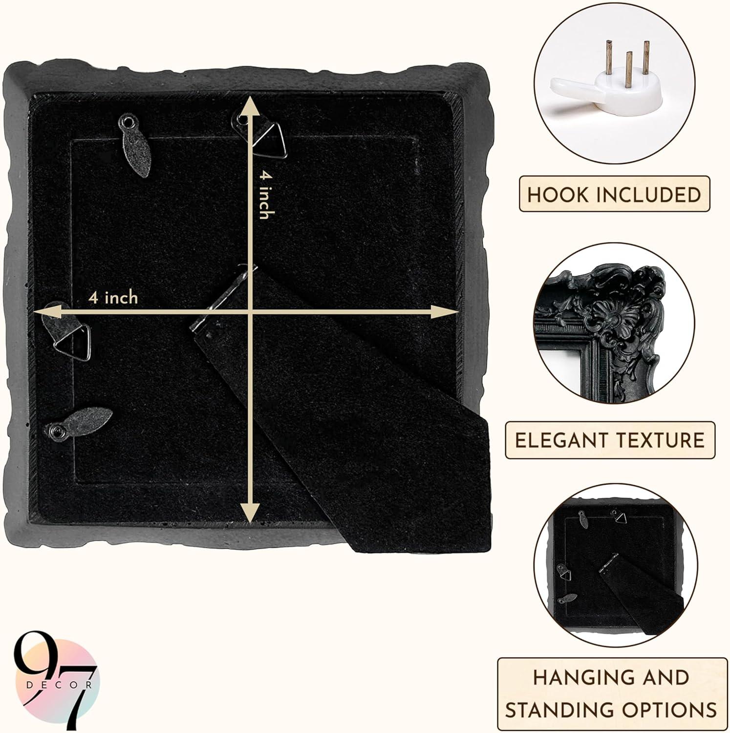 image97 Decor Vintage Picture Frames 5x7  Gold 5x7 Picture Frame Vintage Style Ornate 5 x 7 Frames for Pictures Antique 5 By 7 Frame For Tabletop And Wall Hanging Antique Wall DecorBlack Vintage