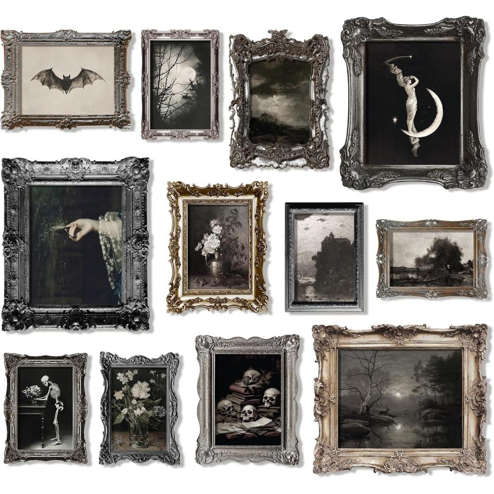 image97 Decor Dark Academia Decor For Bedroom  Moody Wall Art Prints Vintage Gothic Decorations For Home Dark Academia Posters For Room Aesthetic Pictures Edgy Gallery Wall Paintings Unframed