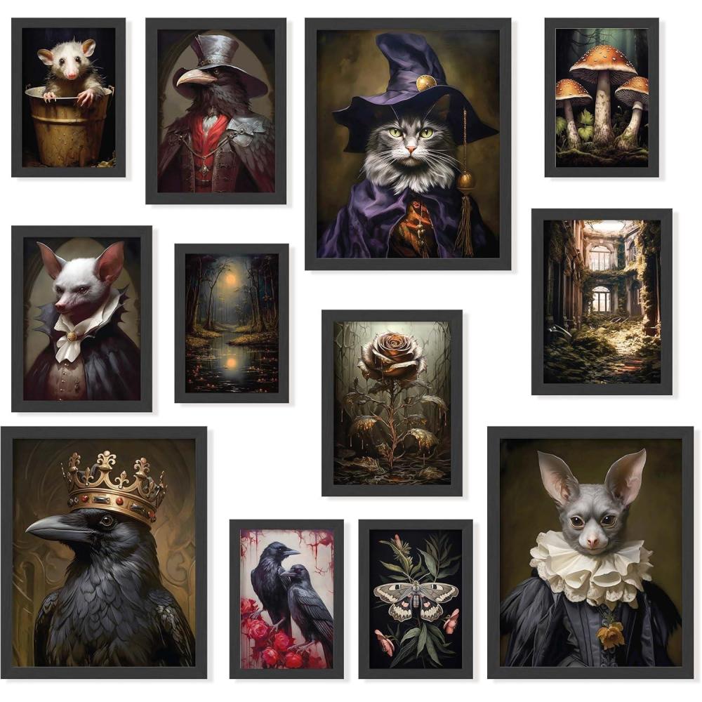 image97 Decor Dark Academia Wall Art Prints  Gothic Bedroom Decor Vintage Goth Posters For Room Aesthetic Halloween Witchy Prints Moody Goth Room Decor Emo Home Decorations unframedRoyal Whimsigoth