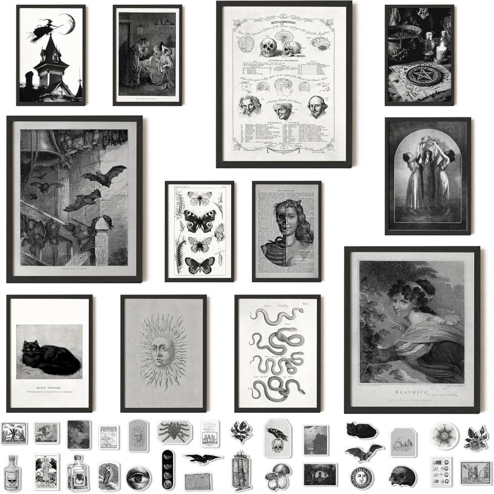 image97 Decor LARGE 11x14 Vintage Wall Art Prints  Large Vintage Pictures Wall Decor Farmhouse French Country Decor For Bedroom Botanical Posters Landscape Paintings Gallery Wall Prints For Home UnframedWitchy