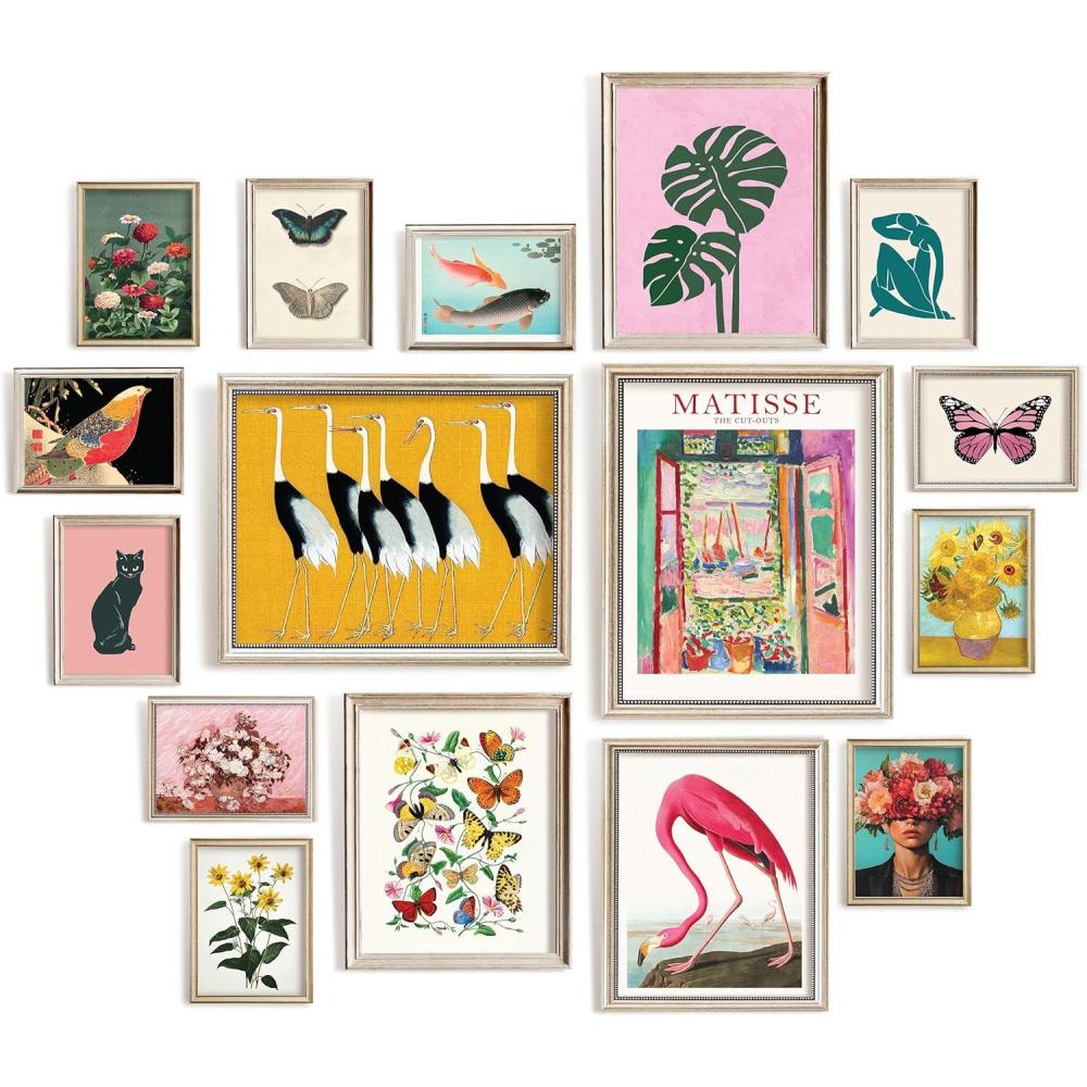 image97 Decor LARGE11x14 Eclectic Wall Art Prints  Large Maximalist Wall Decor Colorful Home Decor Funky Prints For Wall Decor Aesthetic Trendy Gallery Wall Pictures Artsy Room Decor For Bedroom Unframed