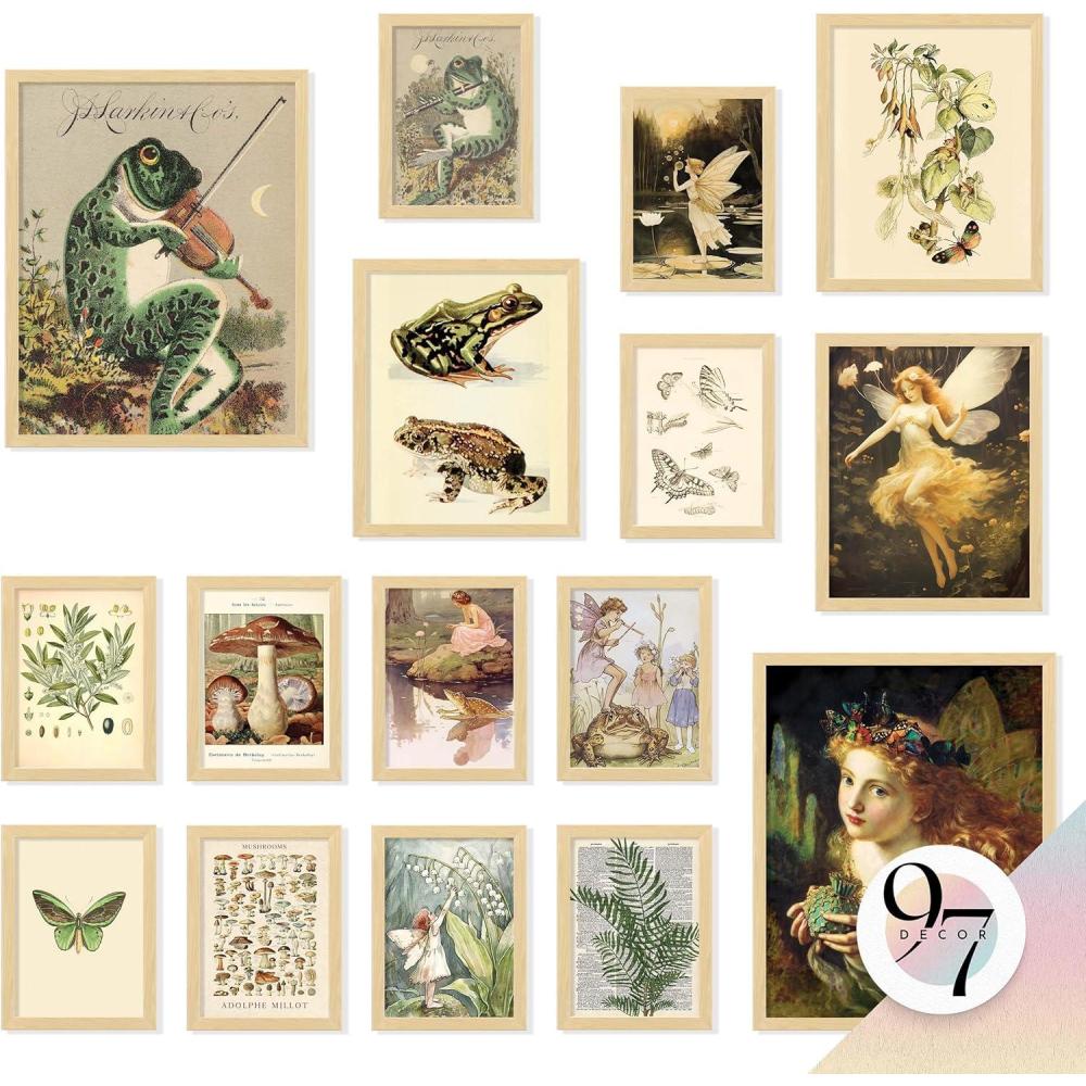 image97 Decor Large 11x14 Fairy Core Room Decor  Large Fairy Decor For Bedroom Vintage Cottage Core Wall Decor Cottagecore Wall Art Prints Nature Pictures Earthy Posters For Room Aesthetic unframed