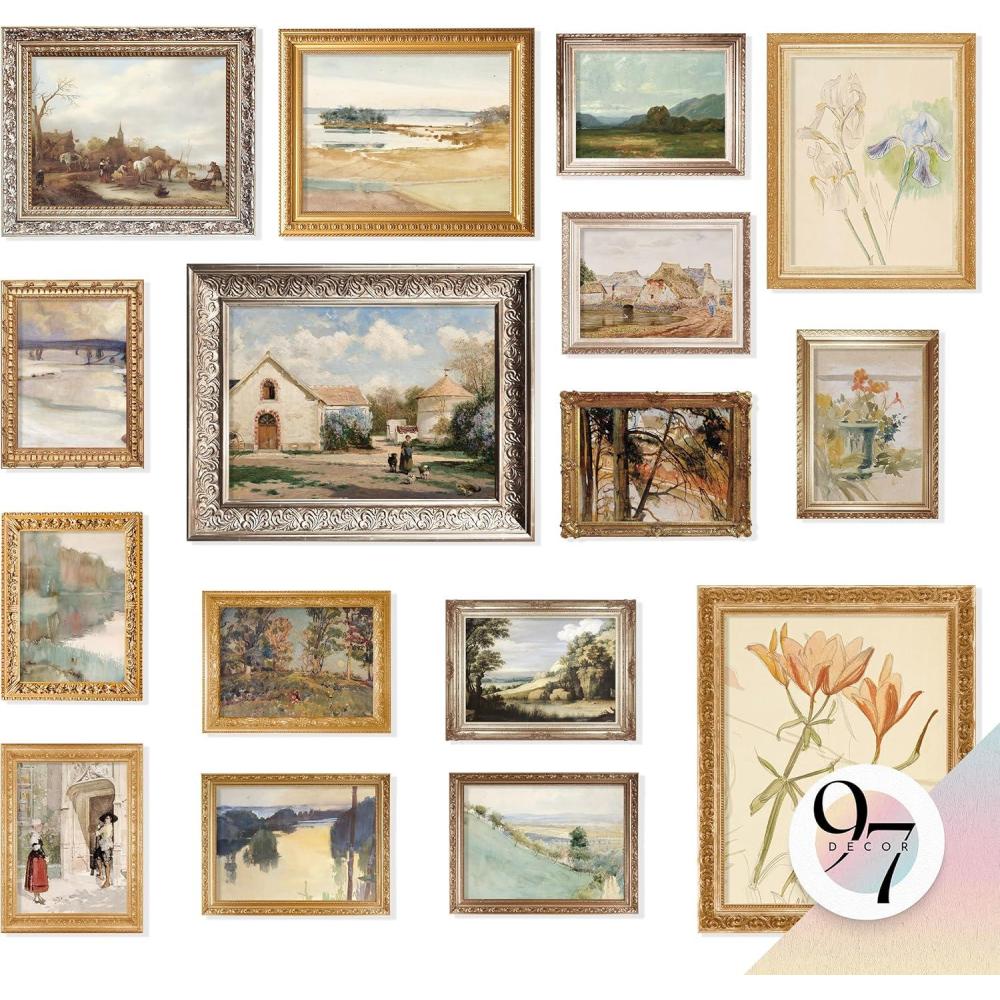 image97 Decor Large 11x14 Vintage Wall Art Prints  16 Unframed Posters Farmhouse French Country Decor For Bedroom Living Room Dining Room Kitchen