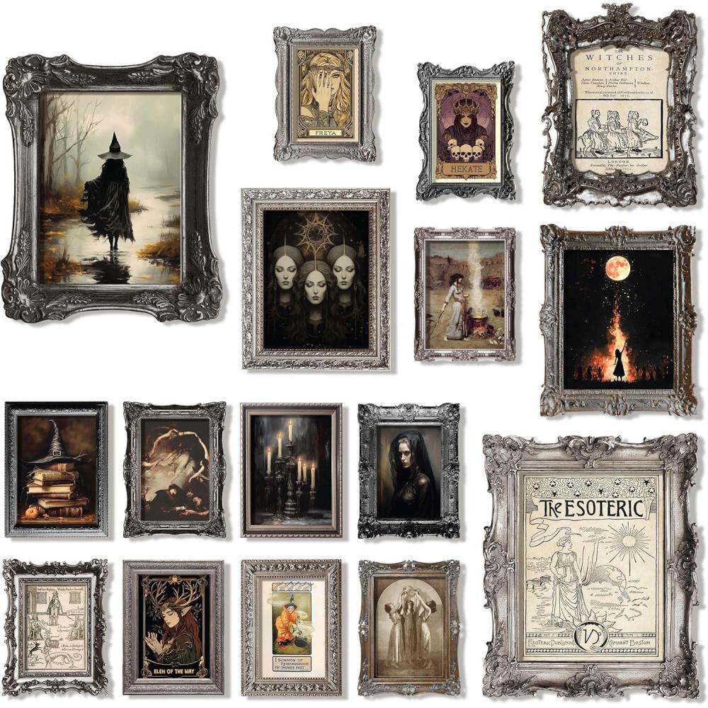 image97 Decor Large 11x14 Witchy Room Decor Aesthetic  Vintage Gothic Decor For Bedroom Goth Room Decor Aesthetic Halloween Witchy Wall Art Prints Creepy Dark Witch Posters Spooky Wall Decor Unframed