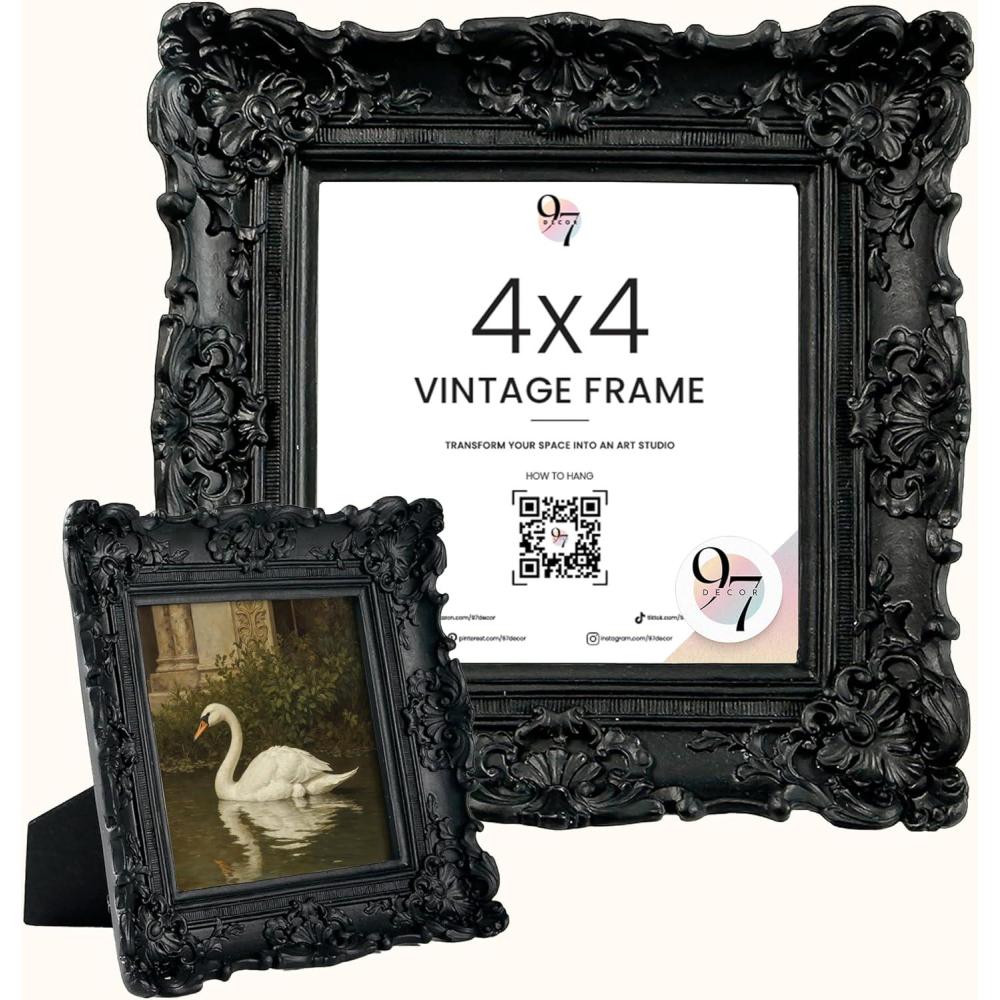 image97 Decor Vintage Picture Frames 5x7  Gold 5x7 Picture Frame Vintage Style Ornate 5 x 7 Frames for Pictures Antique 5 By 7 Frame For Tabletop And Wall Hanging Antique Wall DecorBlack Vintage
