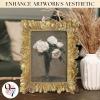image97 Decor 4x6 Vintage Picture Frame  Ornate Gold Frame 4x6 Antique Photo Frames 4 x 6 Rustic Small Frames Retro Decorative Wall Hanging For HomeGinkgo Rectangle