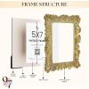 image97 Decor 4x6 Vintage Picture Frame  Ornate Gold Frame 4x6 Antique Photo Frames 4 x 6 Rustic Small Frames Retro Decorative Wall Hanging For HomeGinkgo Rectangle