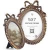 image97 Decor 5x7 Oval Picture Frame  Vintage 5x7 Picture Frame Gold Rustic 5 x 7 Gold Frames 5 By 7 Ornate Photo Frames For Tabletop And Wall HangingBow Oval