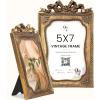 image97 Decor 5x7 Oval Picture Frame  Vintage 5x7 Picture Frame Gold Rustic 5 x 7 Gold Frames 5 By 7 Ornate Photo Frames For Tabletop And Wall HangingGolden Bow