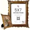 image97 Decor 5x7 Oval Picture Frame  Vintage 5x7 Picture Frame Gold Rustic 5 x 7 Gold Frames 5 By 7 Ornate Photo Frames For Tabletop And Wall HangingRoyal Rectangle