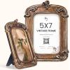 image97 Decor 5x7 Vintage Picture Frame  5x7 Picture Frames Antique Ornate Gold Frame 5 x 7 Small 5 x 7 Picture Frames Wall Hanging For Home DecorBronze Ornate