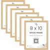 image97 Decor Beige 5x7 Picture Frame  Plexiglass Wall Hanging Wood Frame 1 PackBeige