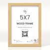 image97 Decor Beige 5x7 Picture Frame  Plexiglass Wall Hanging Wood Frame 1 PackBeige