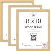 image97 Decor Beige 5x7 Picture Frame  Plexiglass Wall Hanging Wood Frame 1 PackBeige