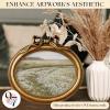 image97 Decor Black And Gold Vintage Picture Frames 4x6  Bow 4x6 Oval Frame Antique Frames 4 X 6 With Glass Front For Tabletop Photo Display And Wall Hanging Antique Wall DecorBow Golden