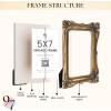 image97 Decor Black And Gold Vintage Picture Frames 4x6  Vintage Oval Picture Frame 4x6 Elegant 4 X 6 Antique Frame With Glass Front For Photo Display Tabletop And Wall MountingRoyal Rectangle