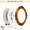 image97 Decor Black And Gold Vintage Picture Frames 4x6  Vintage Oval Picture Frame 4x6 Elegant 4 X 6 Antique Frame With Glass Front For Photo Display Tabletop And Wall MountingOrnate Oval