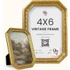 image97 Decor Black Gothic Picture Frame 5x7  Vintage Picture Frames 5x7 Victorian 5 x 7 Frame Halloween Goth Photo Frames With Glass Front For Tabletop And Wall Hanging Gothic Wall Decor For HomeGold Ornate