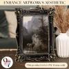 image97 Decor Black Vintage Picture Frames 5x7  Gothic Picture Frame 5x7 Goth Ornate Frame 5 By 7 Unique Halloween Frames 5 X7 For Tabletop And Wall Hanging Victorian Gothic Wall Decor For Home Bedroom