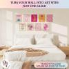image97 Decor Colorful Preppy Room Decor  Hot Pink And Orange Preppy Posters For Room Aesthetic Maximalist Decor Preppy Pictures For Wall Quirky Wall Decor For Bedroom Teen Girl Dorm 8x10 UnframedPreppy Modern Art