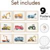 image97 Decor Construction Room Decor For Boys  Vintage Tractor Kids Wall Art Nursery Truck Prints Car Picture Vehicle Poster Toddler Boy Room Decoration For Bedroom 8x10 UnframedConstruction Vehicle 9x8x10